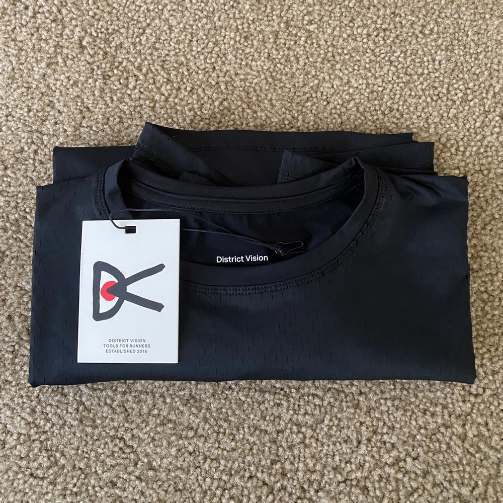 Brand New Air–Wear Short Sleeve by District Vision Running T-Shirt.